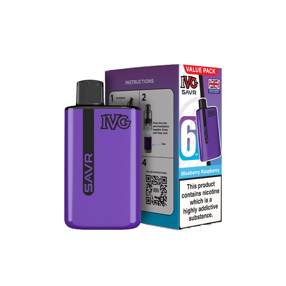 IVG SAVR Blueberry Raspberry Vape Kit