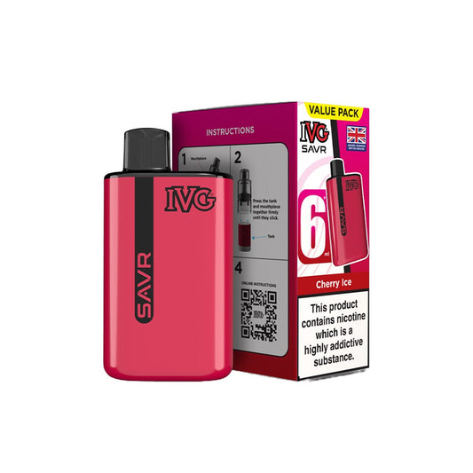 IVG SAVR Cherry Ice Vape Kit