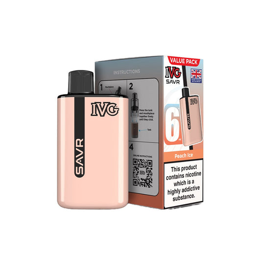 IVG SAVR Peach Ice Vape Kit