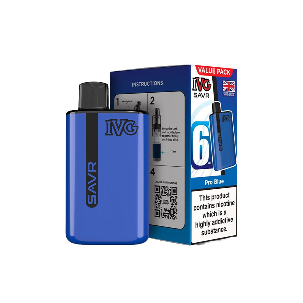 IVG SAVR Pro Blue Vape Kit