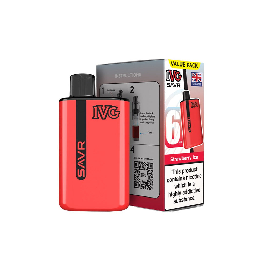 IVG SAVR Strawberry Ice Vape Kit