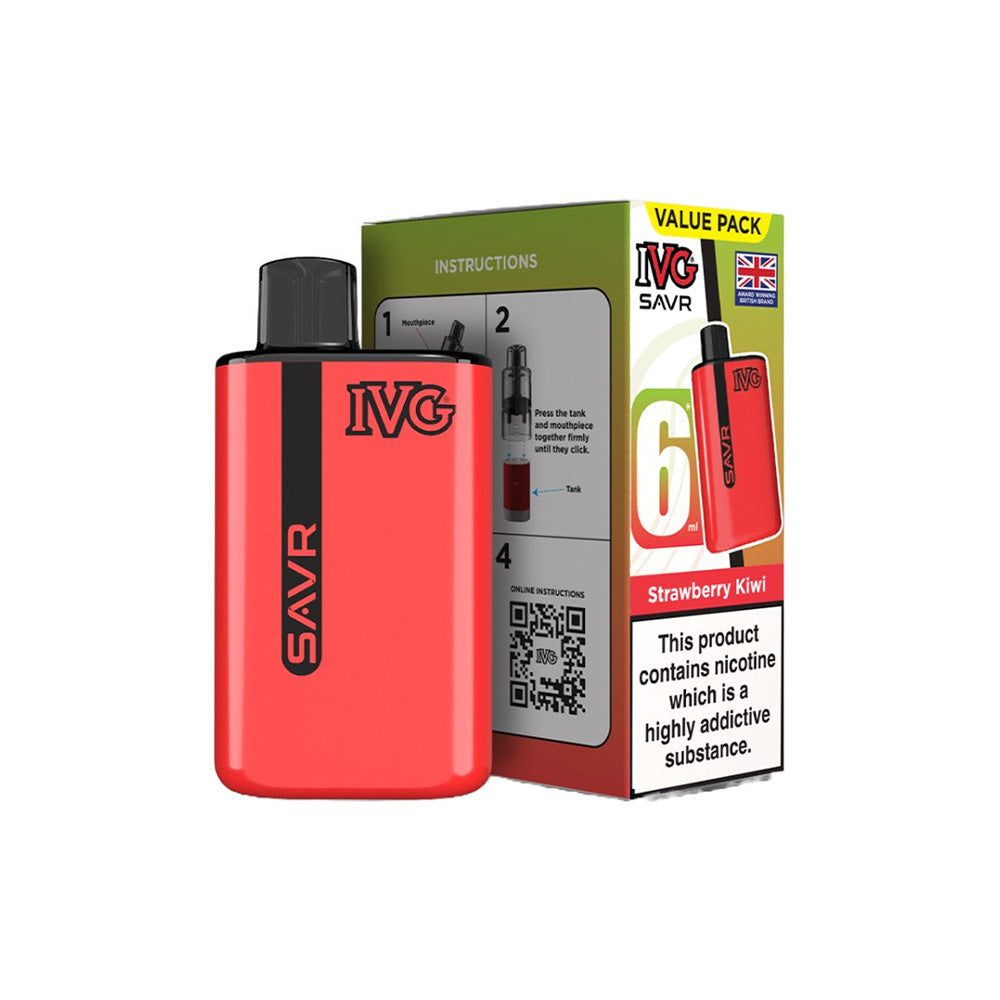 IVG SAVR Strawberry Kiwi Vape Kit