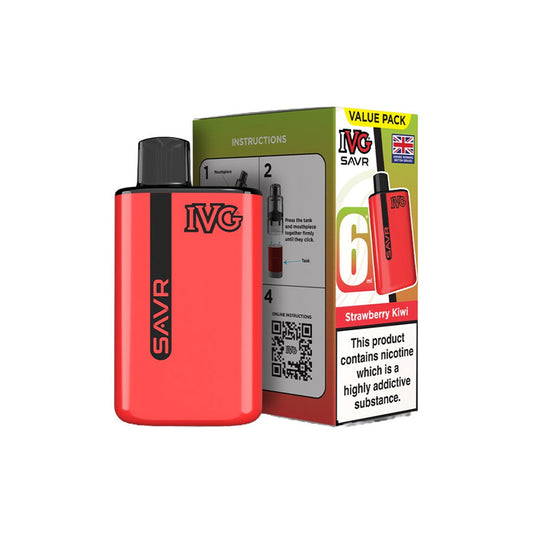 IVG SAVR Strawberry Kiwi Vape Kit