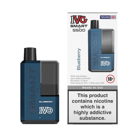 IVG Smart 5500 Blueberry Disposable Vape