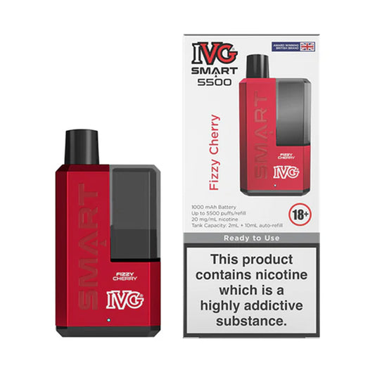 IVG Smart 5500 Fizzy Cherry Disposable Vape