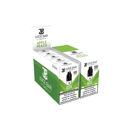 Juice Bar Salts E Liquid Apple Peach - 5 Pack