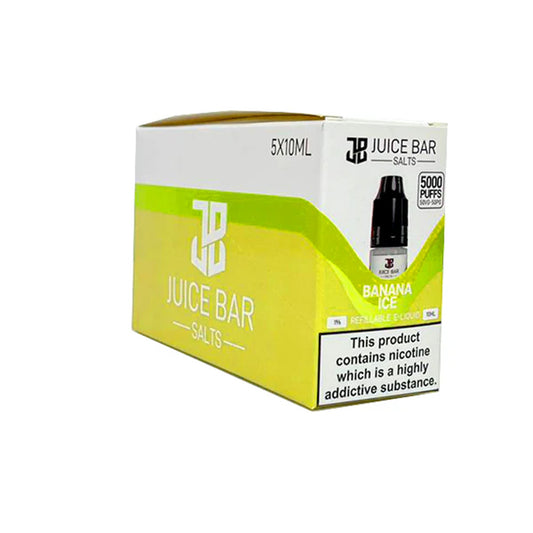 Juice Bar Salts E Liquid Banana Ice - 5 Pack