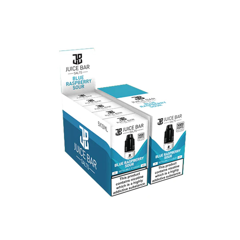 Juice Bar Salts E Liquid Blue Raspberry Sour - 5 Pack