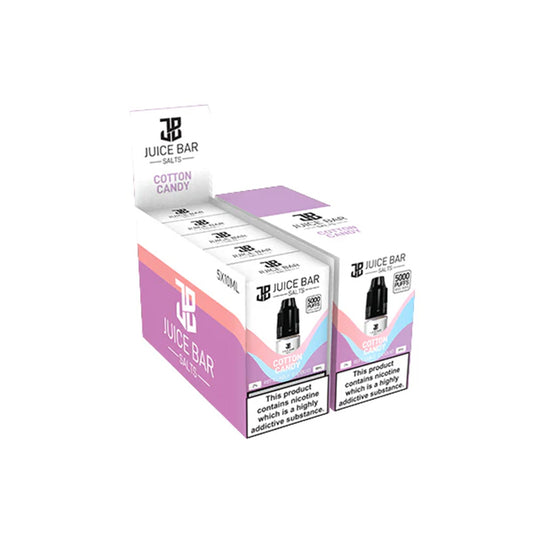 Juice Bar Salts E Liquid Cotton Candy - 5 Pack