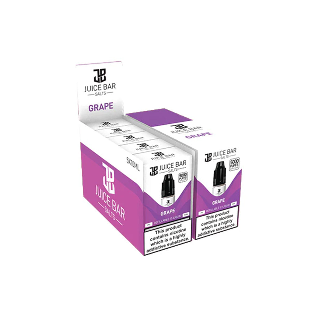 Juice Bar Salts E Liquid Grape - 5 Pack