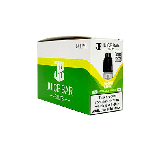 Juice Bar Salts E Liquid Lemon Lime - 5 Pack