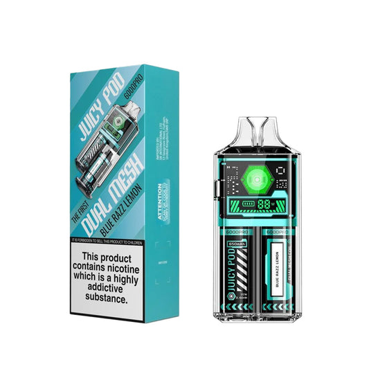 Juicy Pod 6000 Pro Blue Razz Lemonade Disposable Vape