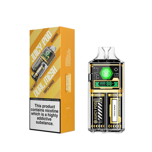 Juicy Pod 6000 Pro Triple Mango Disposable Vape