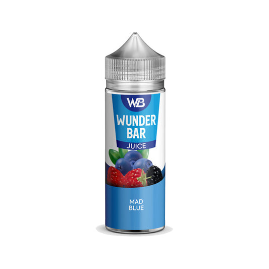 Wunderbar Juice Mad Blue 100ml Shortfill E Liquid