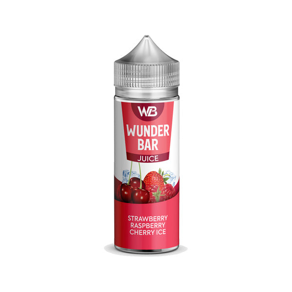 Wunderbar Juice Strawberry Raspberry Cherry Ice 100ml Shortfill E Liquid