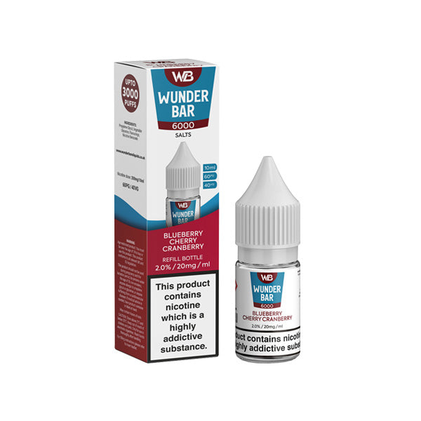 Kingston Wunderbar 6000 Blueberry Cherry Cranberry Salts E Liquid