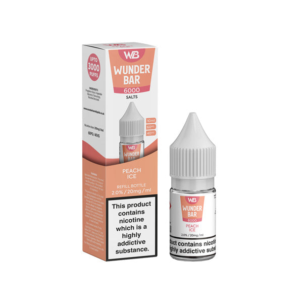 Kingston Wunderbar 6000 Peach Ice Salts E Liquid