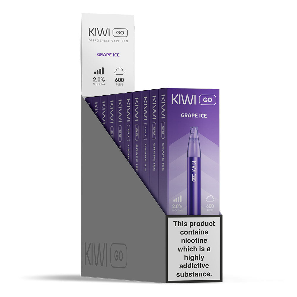 KIWI GO Grape Ice 10 Pack Disposable Vapes