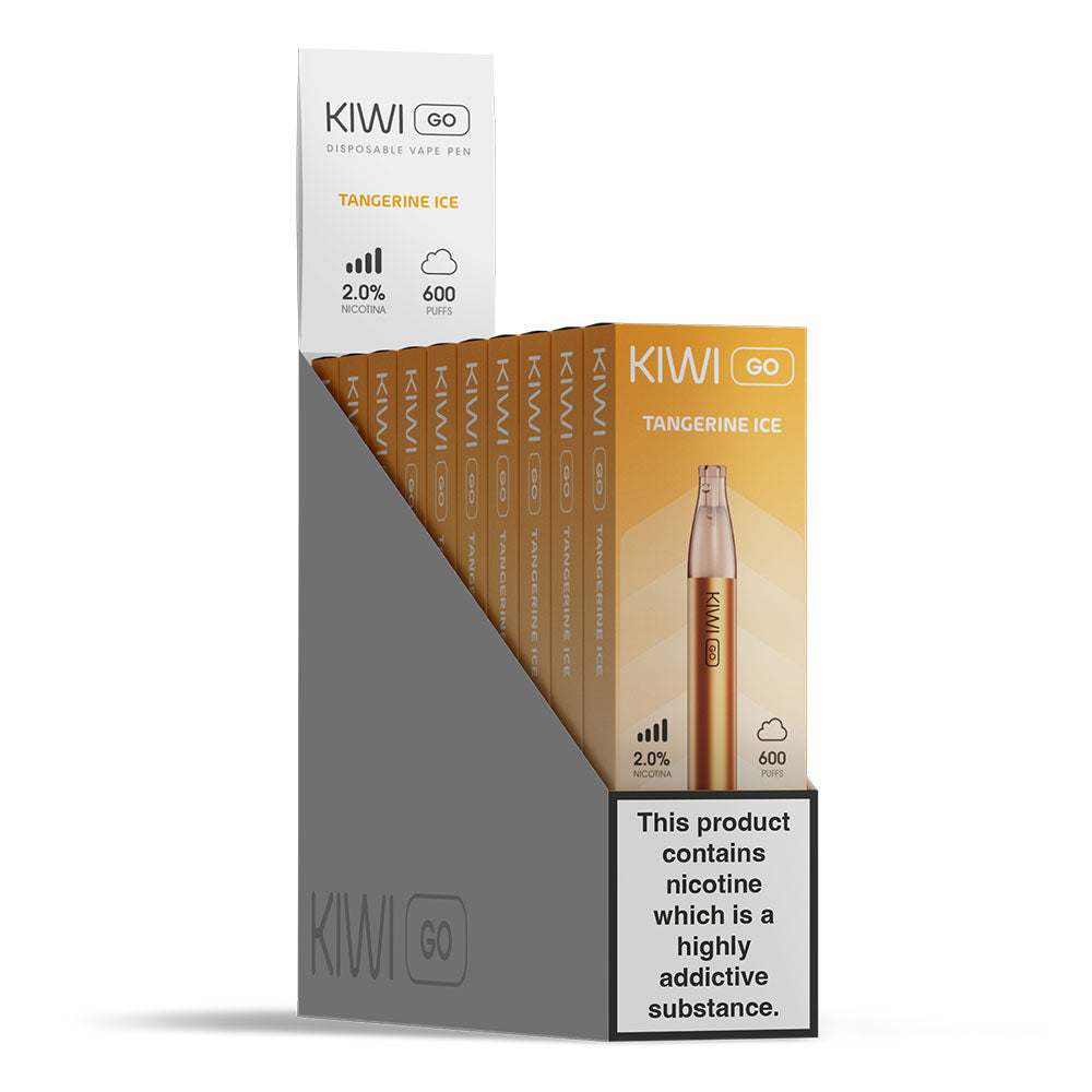 KIWI GO Tangerine Ice 10 Pack Disposable Vapes