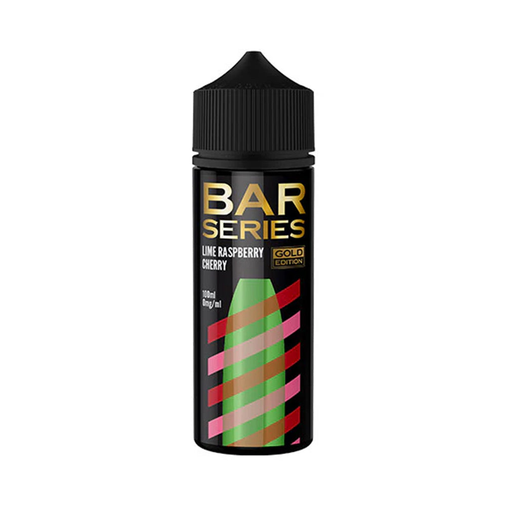 Bar Series Gold Edition 100ml Shortfill E-Liquid Lime Raspberry Cherry