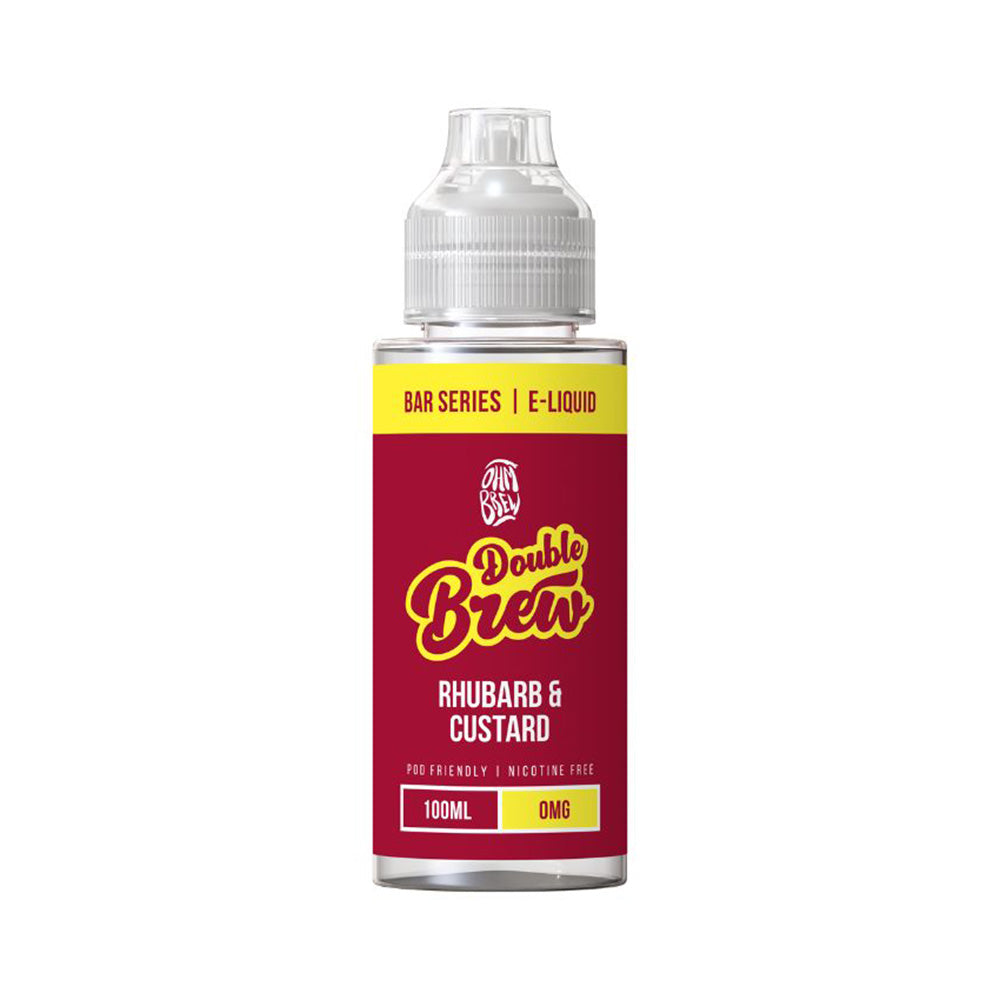 Ohm Brew Bar Series Rhubarb & Custard Double Brew 100ml Shortfill E-Liquid