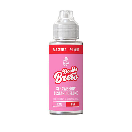 Ohm Brew Bar Series Strawberry Custard Deluxe Double Brew 100ml Shortfill E-Liquid