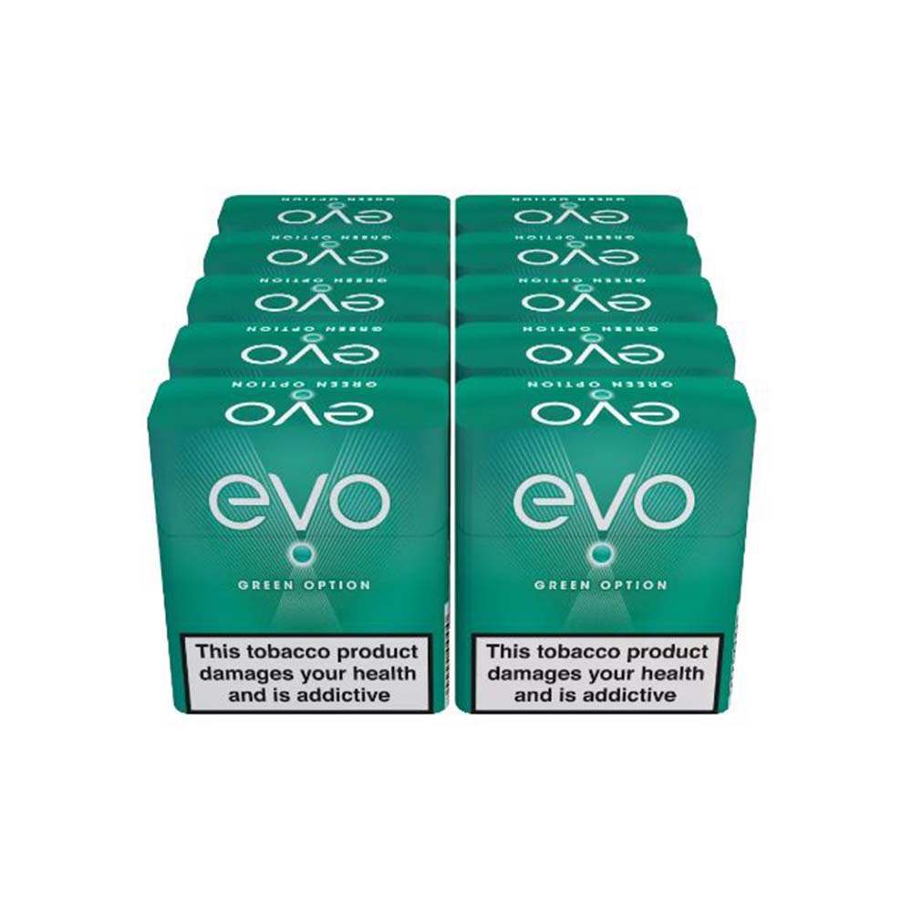 Ploom Evo Multibuy | Green Option Tobacco Sticks | 10 Packs (200 sticks)