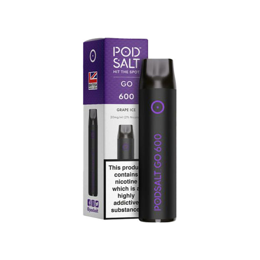 Pod Salt Go 600 Grape Ice Disposable Vape