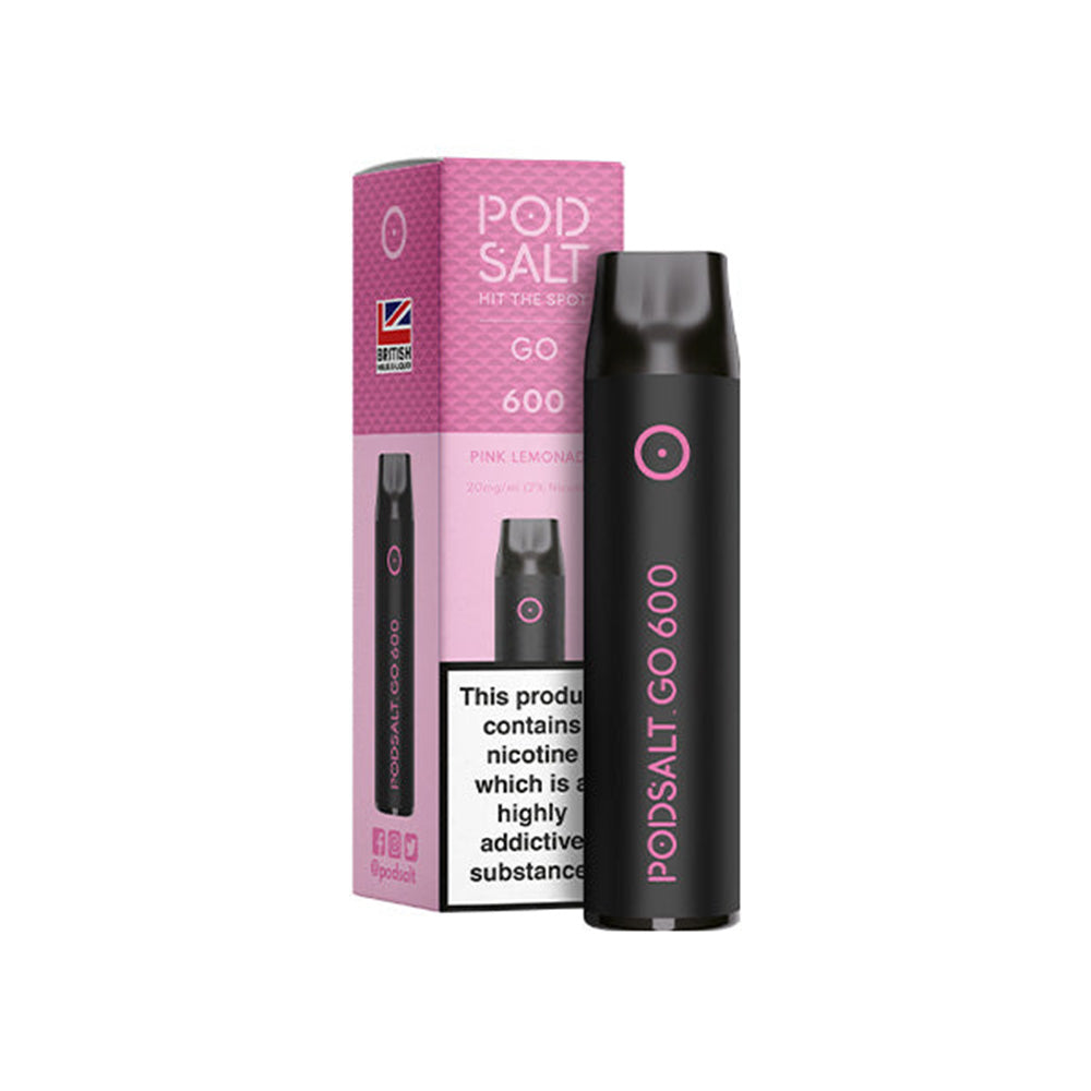 Pod Salt Go 600 Pink Lemonade Disposable Vape