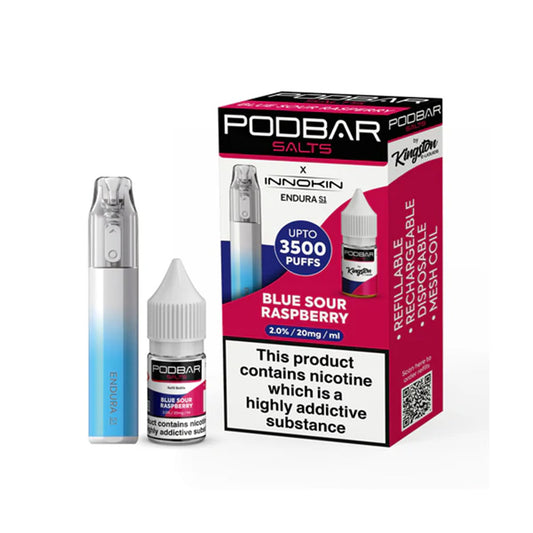 Podbar x Innokin Blue Sour Raspberry 3500 Vape Kit