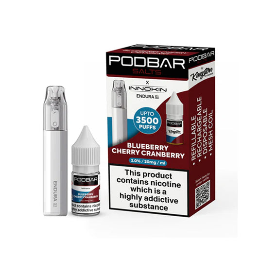 Podbar x Innokin Blueberry Cherry Cranberry 3500 Vape Kit