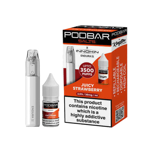 Podbar x Innokin Juicy Strawberry 3500 Vape Kit