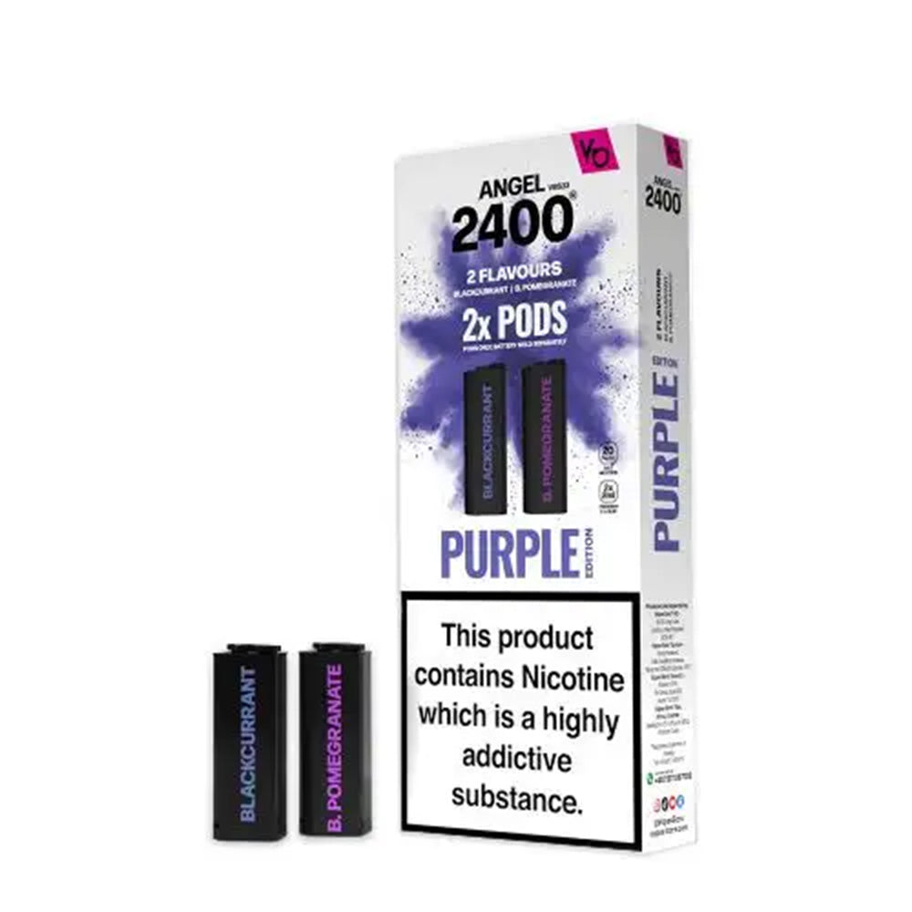 Vapes Bars Angel 2400 Purple Edition Prefilled Pods (2 Pack)