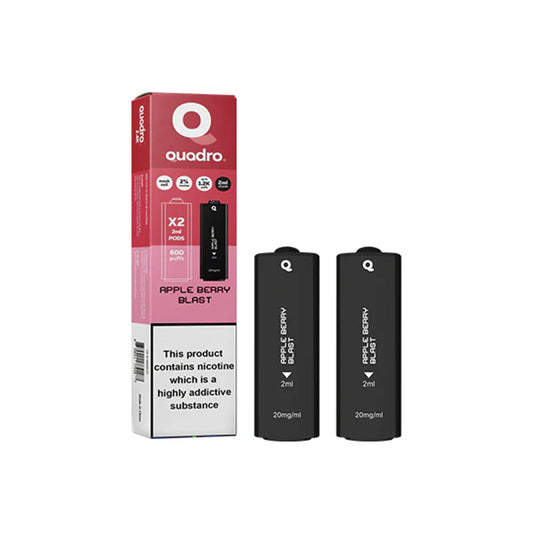 Quadro 2.4k Apple Berry Blast Pods (2 Pack)