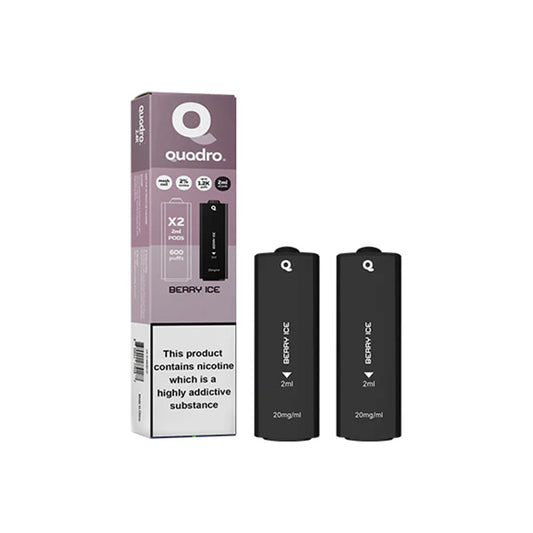 Quadro 2.4k Berry Ice Pods (2 Pack)