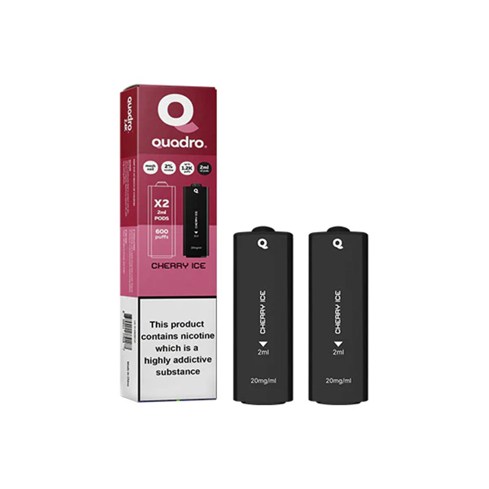 Quadro 2.4k Cherry Ice Pods (2 Pack)