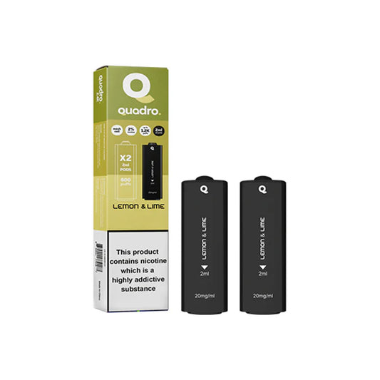 Quadro 2.4k Lemon Lime Pods (2 Pack)