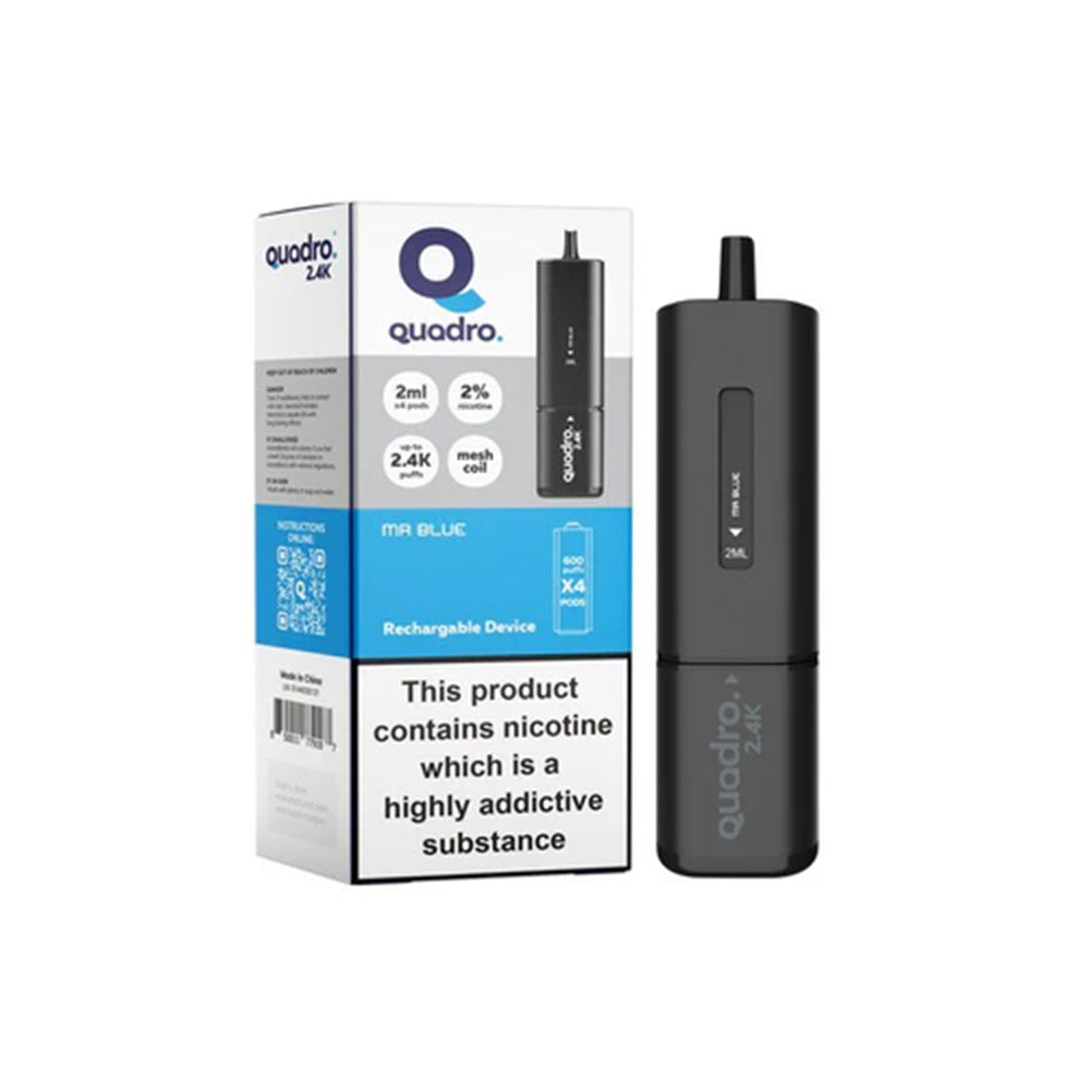 Quadro 2.4K Mr Blue Vape Kit - Black Series