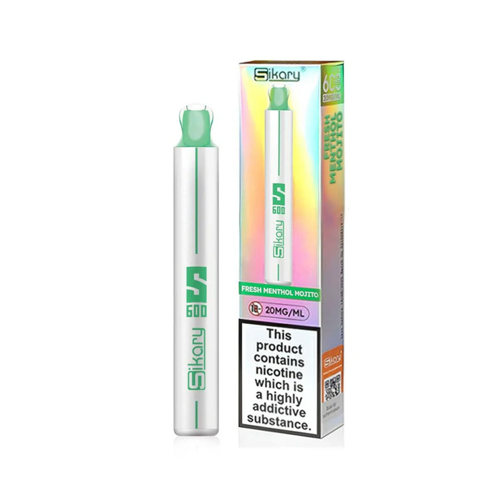 Sikary S600 Fresh Menthol Mojito Disposable Vape