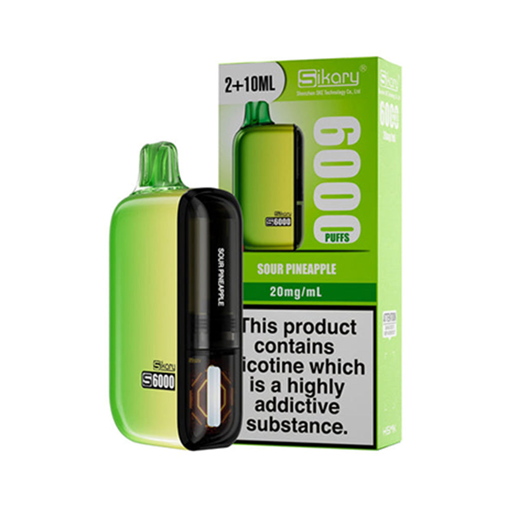 SKE Sikary S6000 Sour Pineapple Disposable Vape