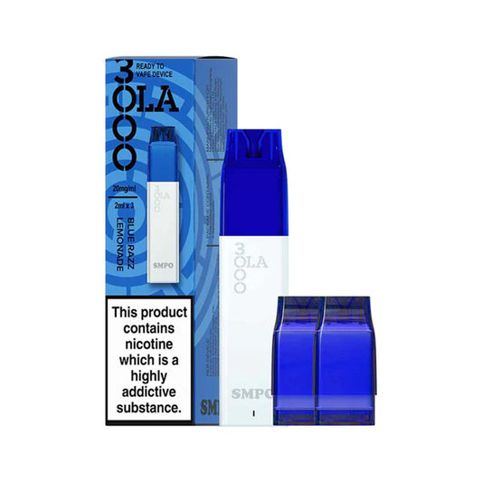 SMPO Ola 3000 Blue Razz Lemonade Pod Vape Kit