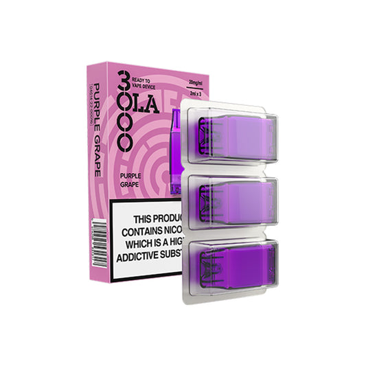 SMPO Ola 3000 Purple Grape Pods (3 Pack)