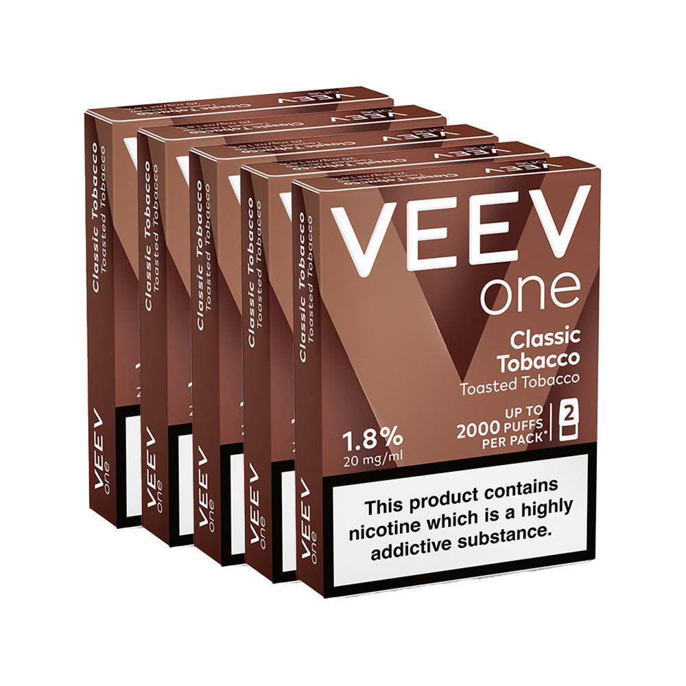 VEEV ONE Classic Tobacco Pod Bundle (5 Packs)