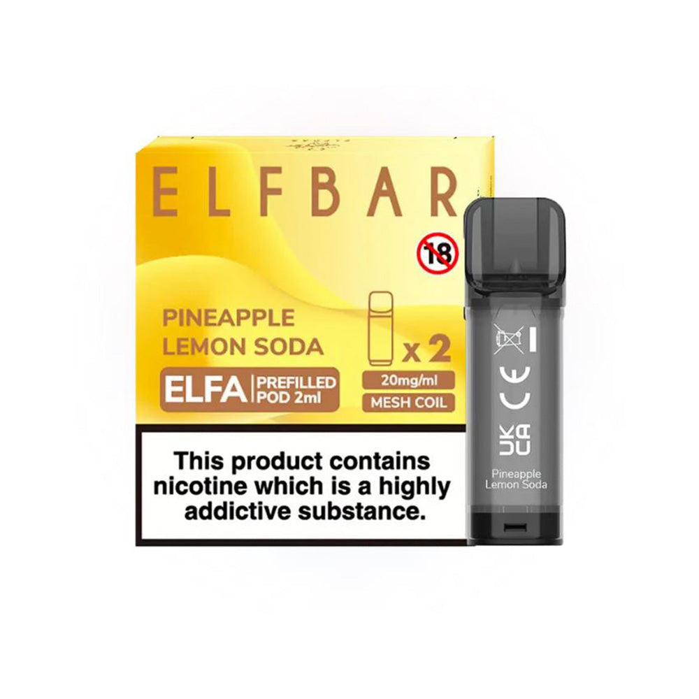 Elf Bar ELFA Pineapple Lemon Soda Pods (2 Pack)