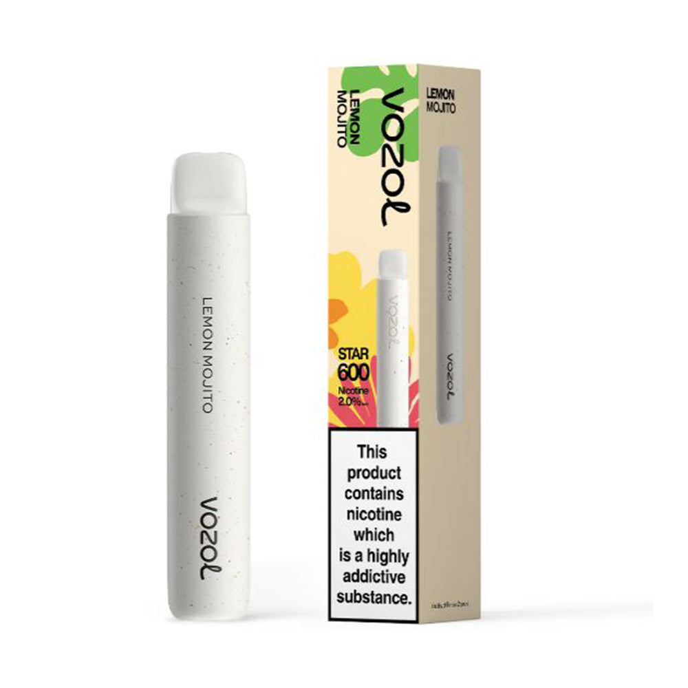 Vozol Star 600 Lemon Mojito Disposable Vape | Free UK Delivery